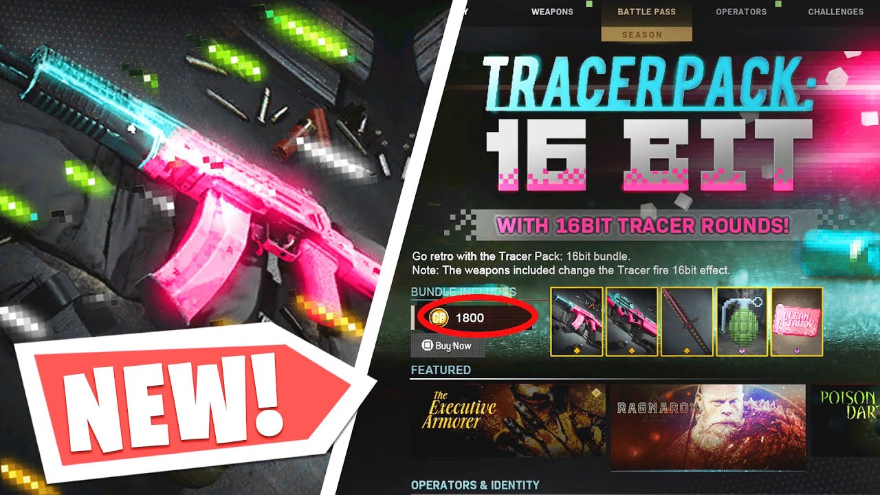 *NEW* TRACER PACK 16Bit In MODERN WARFARE SHOWCASE! Tracer Pack 16Bit COD MW (16Bit Tracer Rounds)