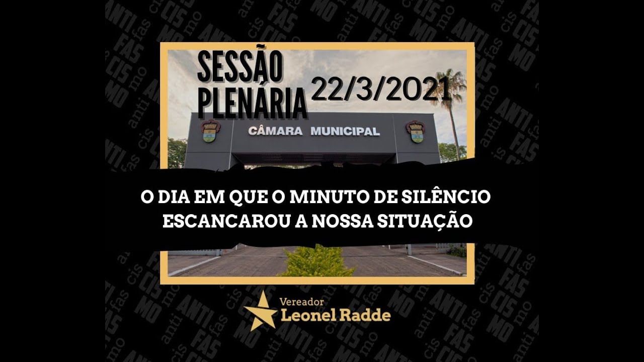 MINUTO DE SIL&Ecirc;NCIO E REFLEX&Atilde;O. Assistam e compreendam!