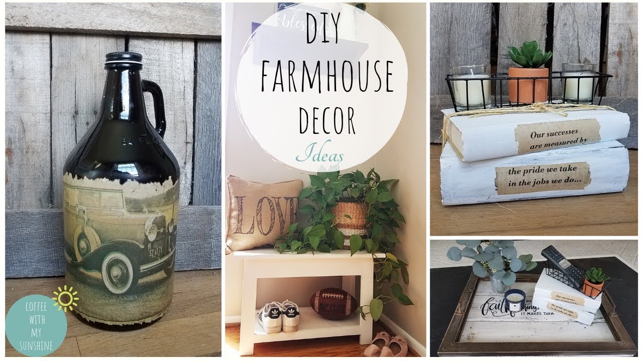 FARMHOUSE DIY | HOME DECORATING IDEAS | RUSTIC BOOKS | BUICK | VINTAGE | WHITEWASH | DOLLAR TREE