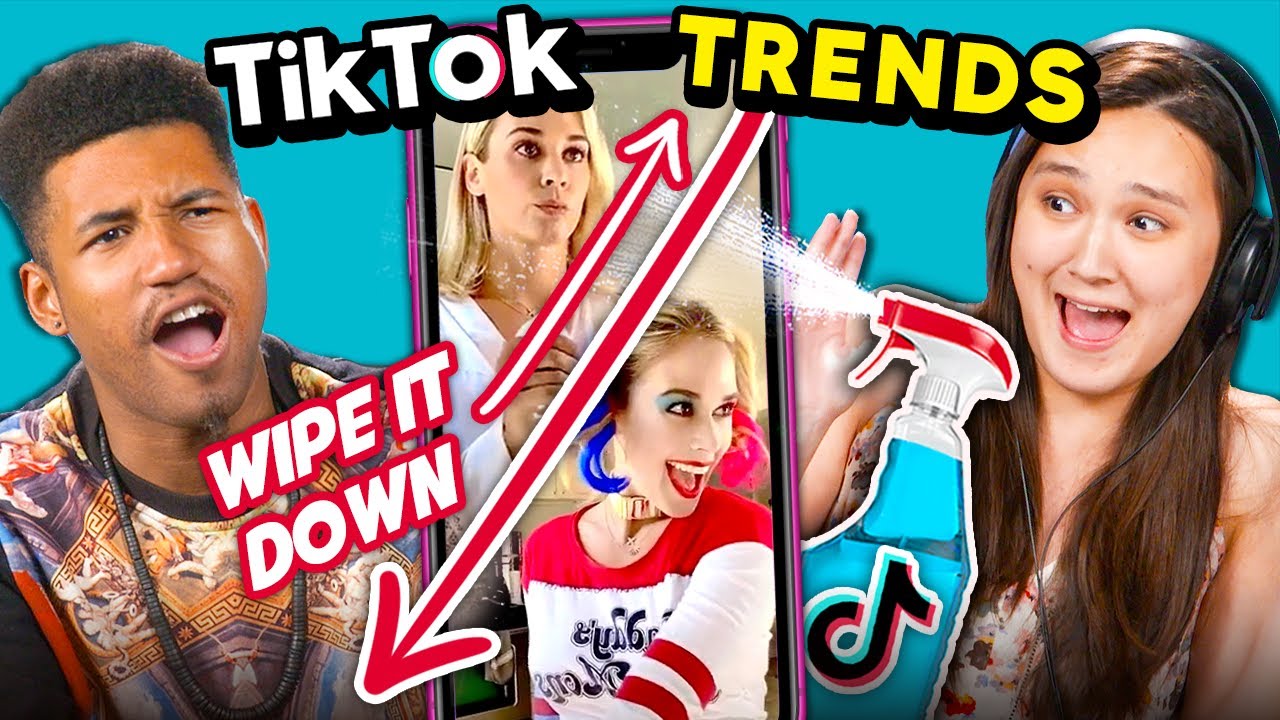 College Kids React To Top 4 TikTok Trends | (Wipe It Down, Hannah Montana Transition & More!)