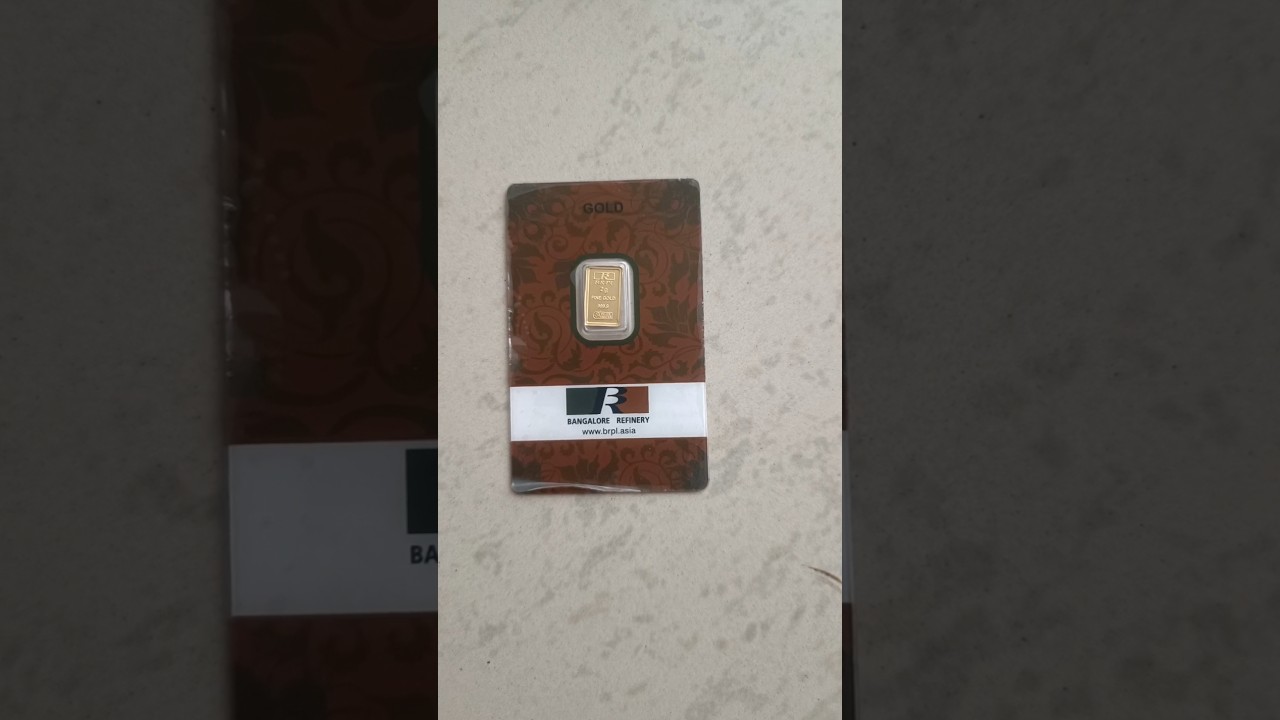 BRPL Gold Bar 2 Gram | 999.9 Purity Unboxed! #goldcoin #gold #24kgold #brpl #amazonfinds #amazon
