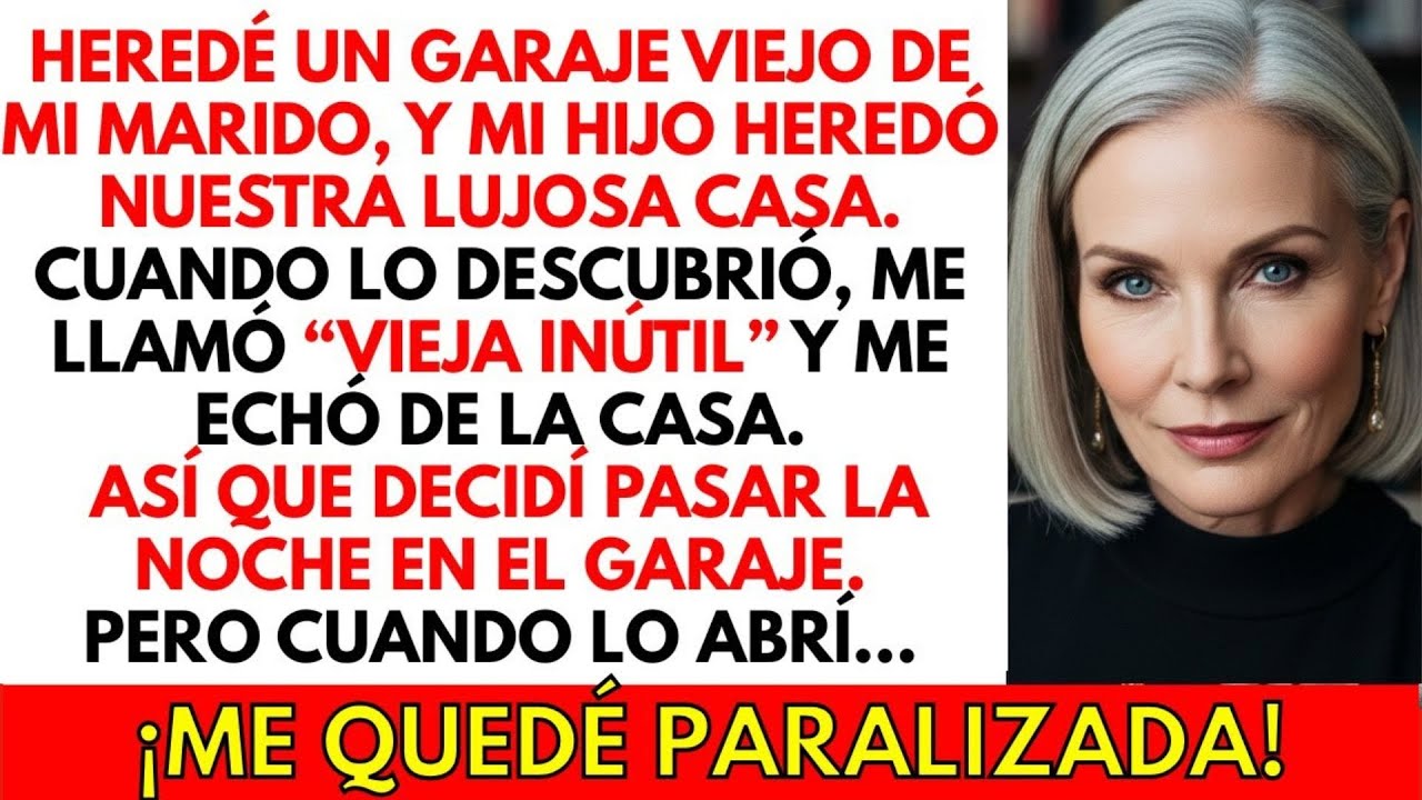 Heredé un garaje deteriorado de mi esposo, pero cuando entré, ¡me quedé paralizada con lo que vi…!