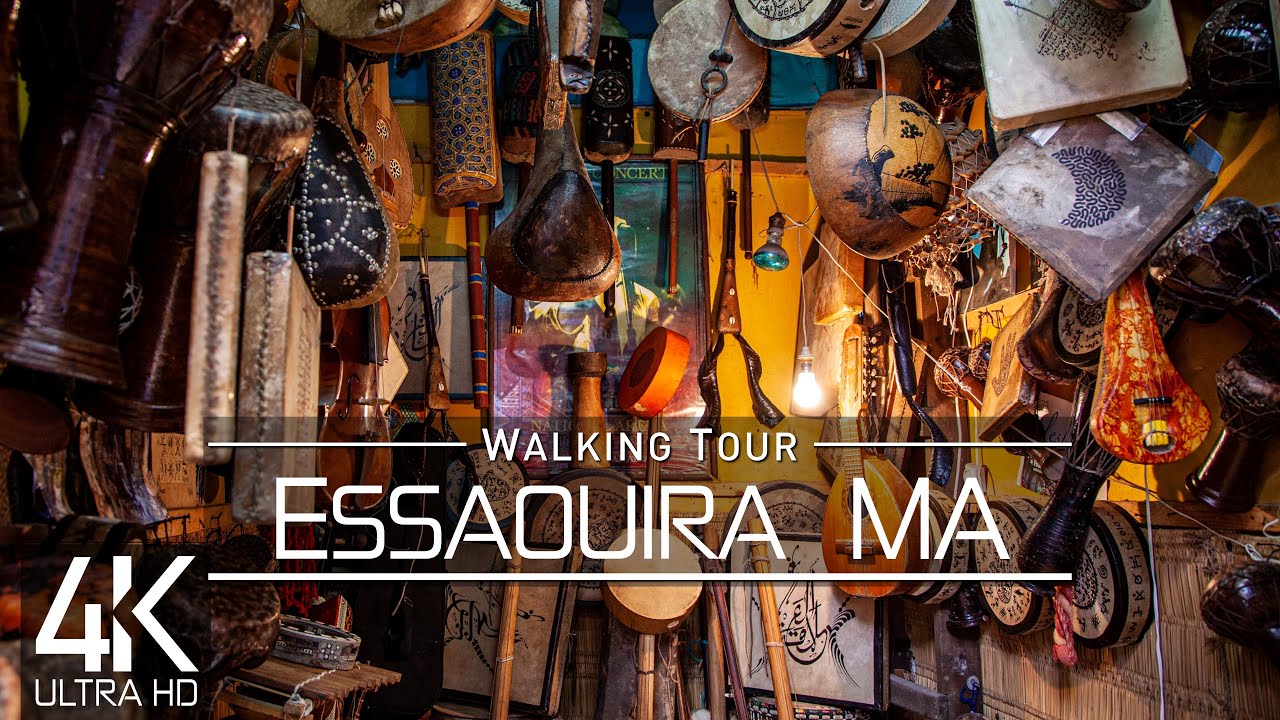 【4K】🇲🇦 VIRTUAL WALKING TOUR: 🚶 «Essaouira - Morocco 2022» 🎧 ORIGINAL SOUNDS 🚫 NO COMMENT 📺 UHD ASMR