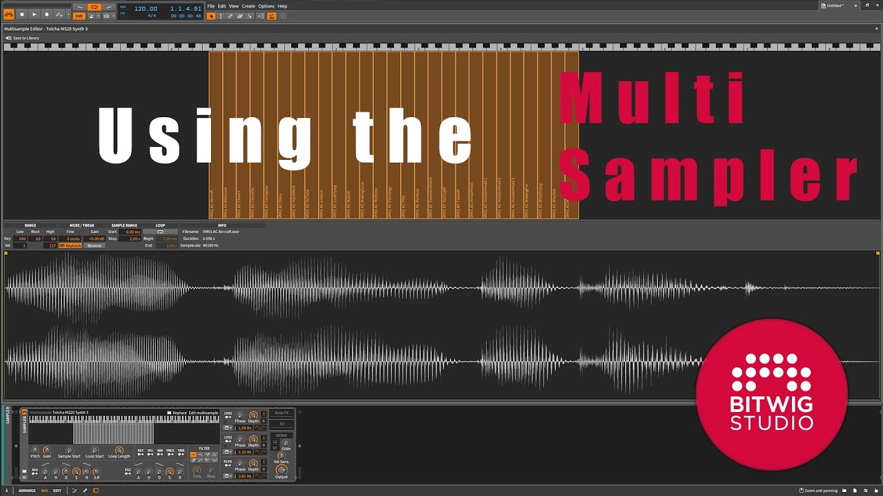 Bitwig Quick Tips: Using the Multi-sampler