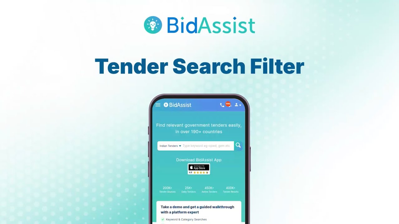 Tender Search Filter - Find Relevant Tenders For Your Business - BidAssist
