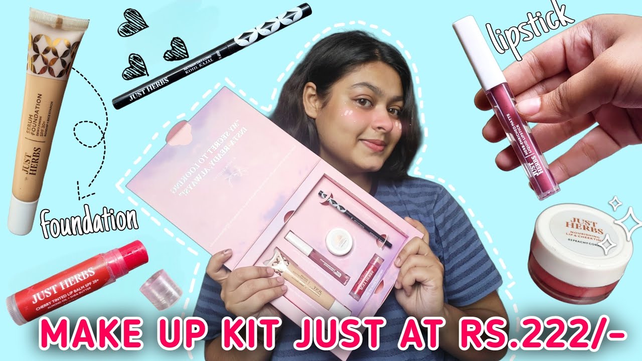 🌸 let's see if the Just Herbs make up essentials glam box is worth it or not?🌿💄 