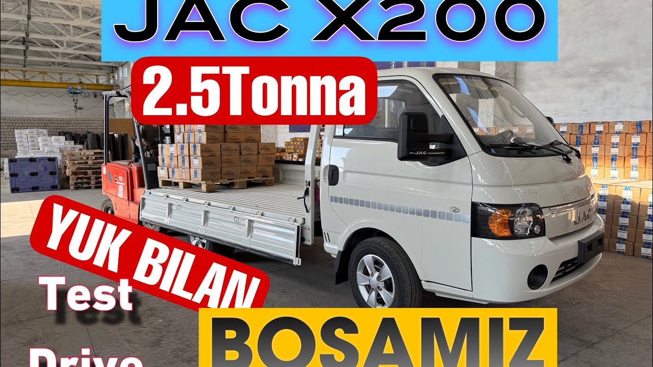 Jac X200 ga 2.5t yuk bilan bosamiz. #jacx200 #kiabongo #bongo #porter #hyundaiporter