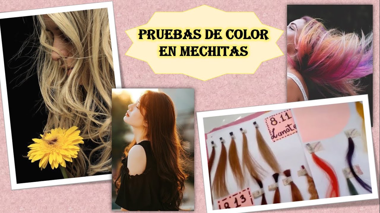 Etapas de decoloraci&oacute;n + Prueba de color en mechitas - ♡🅺