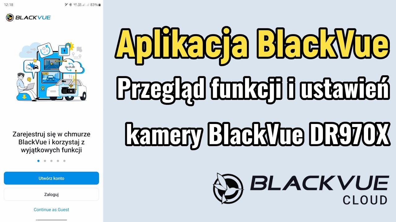 Aplikacja BlackVue (2023). Przegląd ustawień kamery w apce na przykładzie modelu DR970XLTE