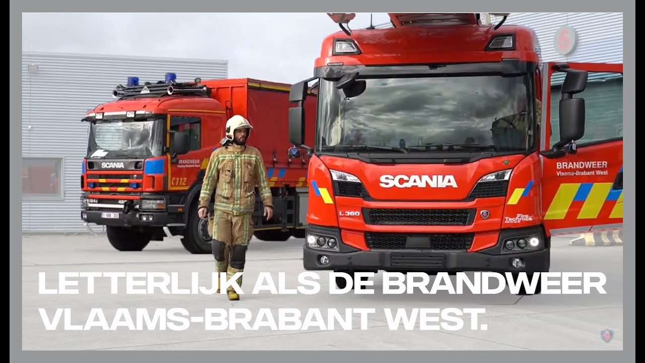 Brandweer Vlaams-Brabant West kan vertrouwen op hun Scania