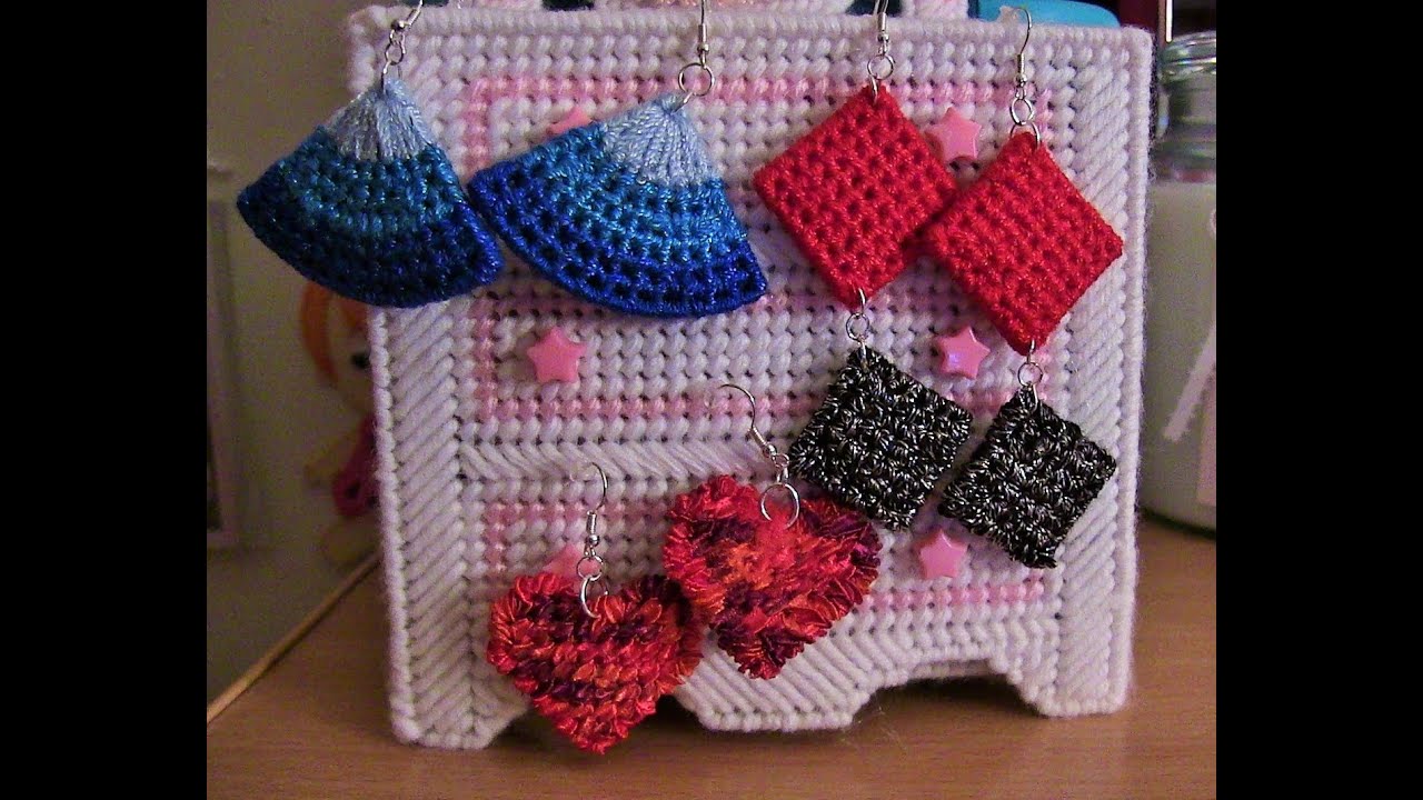 Earrings Plastic Canvas