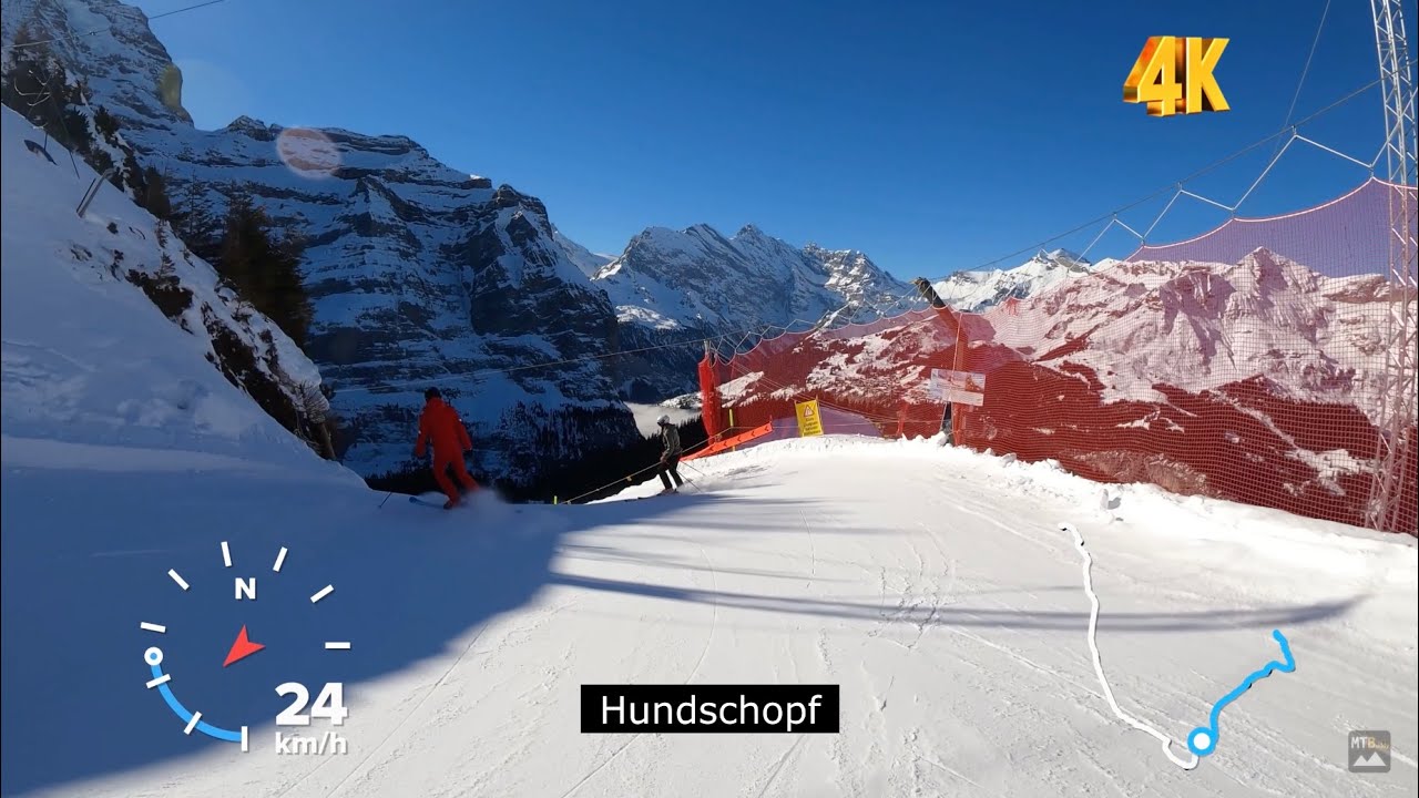 🇨🇭 Lauberhorn Abfahrt Downhill Race | FULL RUN! | 4K POV | Kleine Scheidegg Wengen , Jungfrau Region