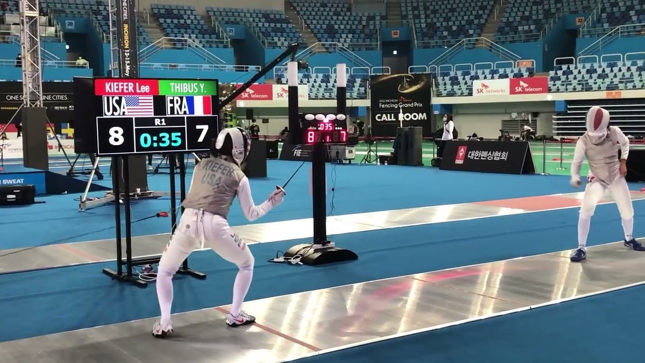 2022 Incheon Fencing Foil Grand Prix KIEFER vs THIBUS T8