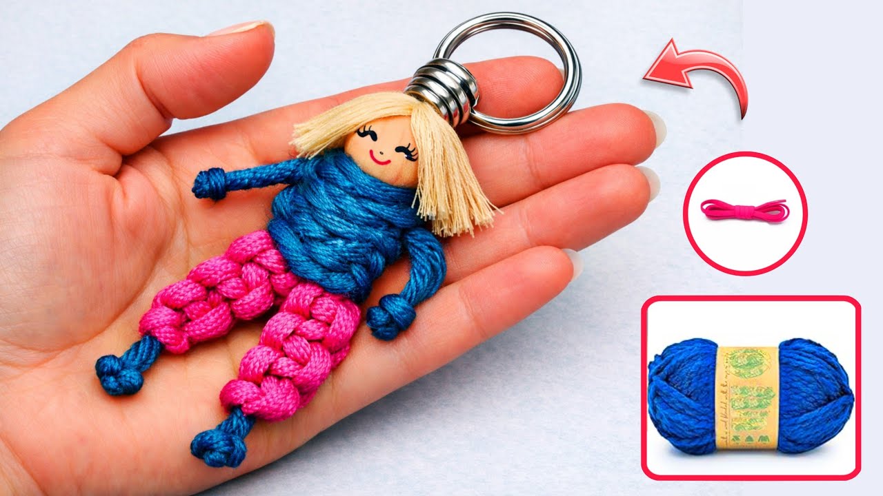 95% of People Don’t Know This Rope Knot… Make an Amazing Keychain Doll