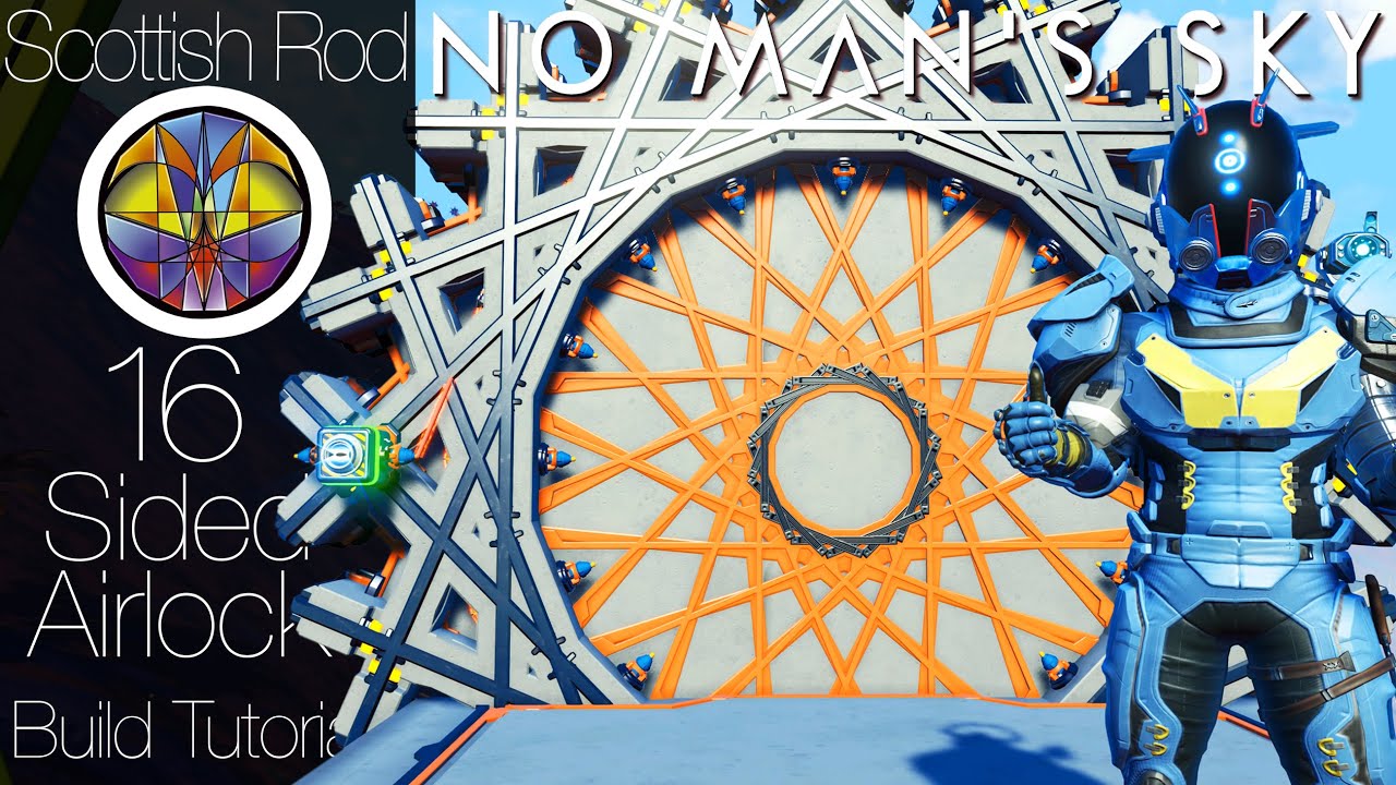 Pre-Update No Man's Sky Tutorial 🛠 16 Sided Airlock - NMS Glitch Build Ideas - NMS Scottish Rod