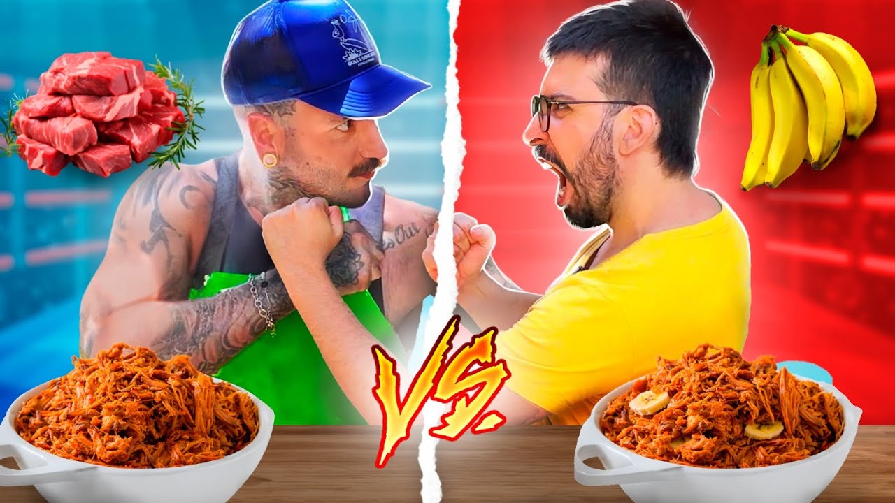 A MELHOR CARNE LOUCA (Vegana vs. Normal)