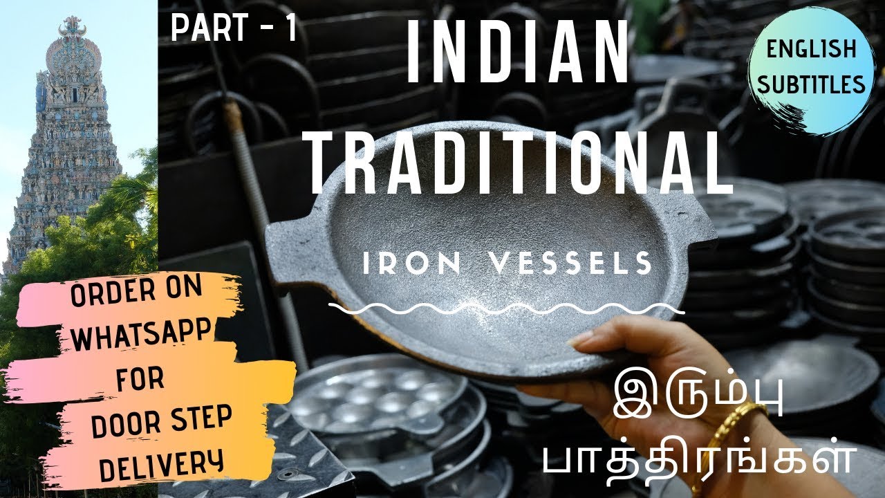 Iron Vessels Shopping | இ௫ம்பு பாத்திரங்கள் | Seasoning & Maintenance TIPS | ENGLISH Subtitles