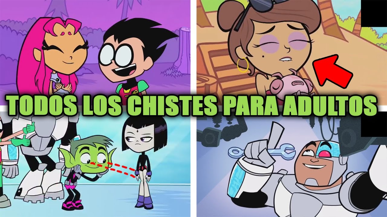 TODOS los CHISTES para ADULTOS de Los JOVENES TITANES en ACCION (Temporada #1)
