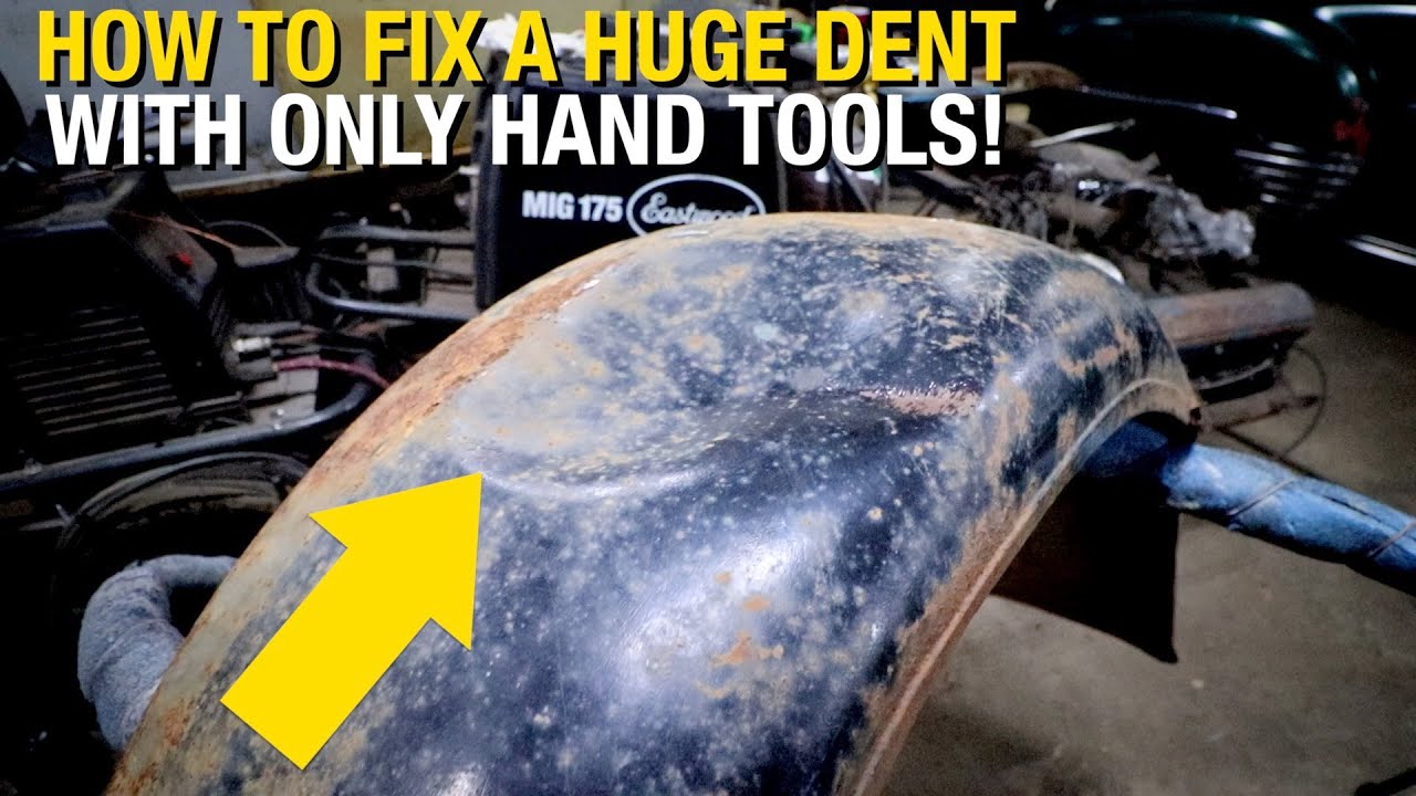How to Fix a HUGE DENT with Only Hand Tools! Eastwood