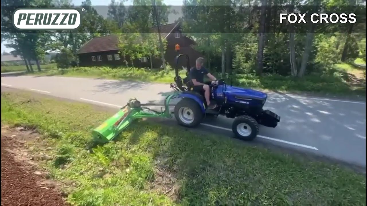 PERUZZO Fox Cross Flail Mower with Farmtrac Tractor | Ditch Maintenance Beast