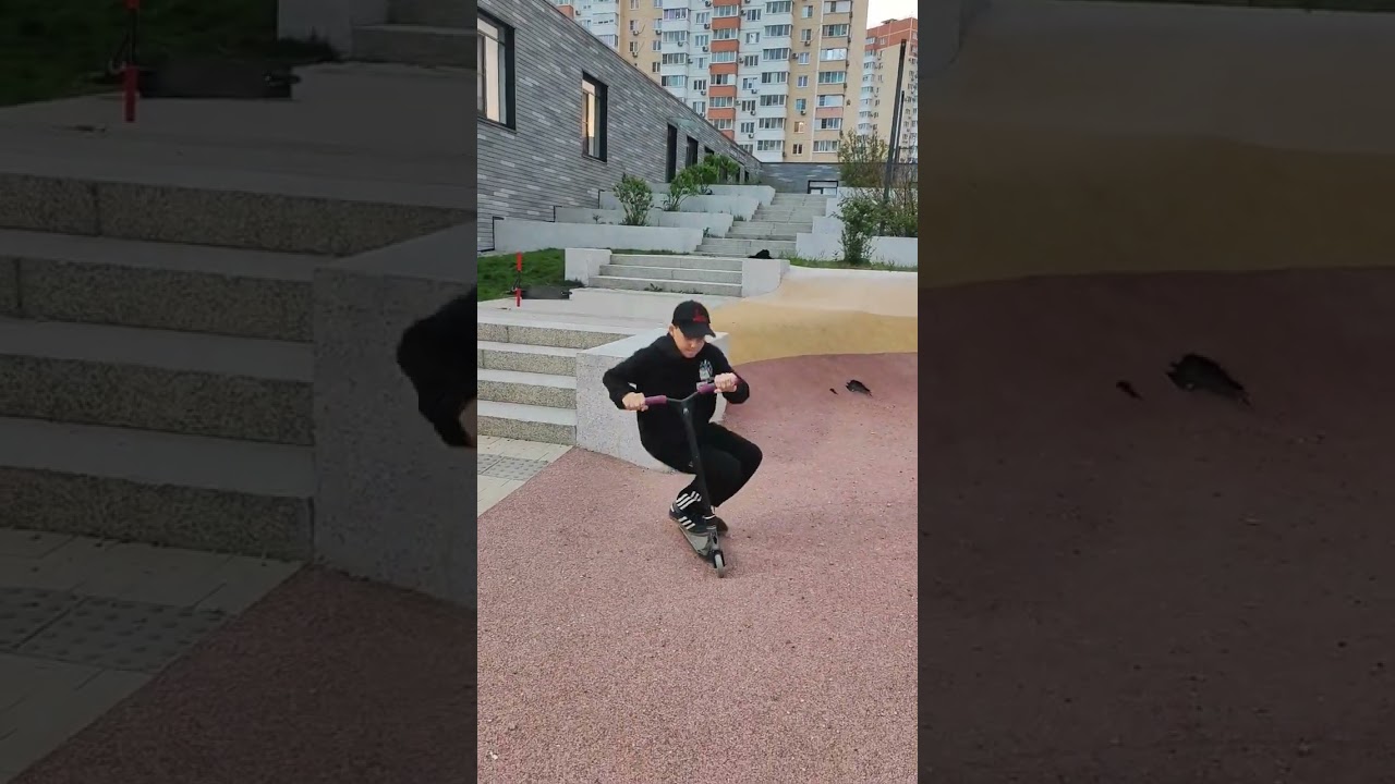 🤩#scooter #skatepark #петябондарь #challenge #трюкинасамокате #самокат #трюковойсамокат #рек #стрит
