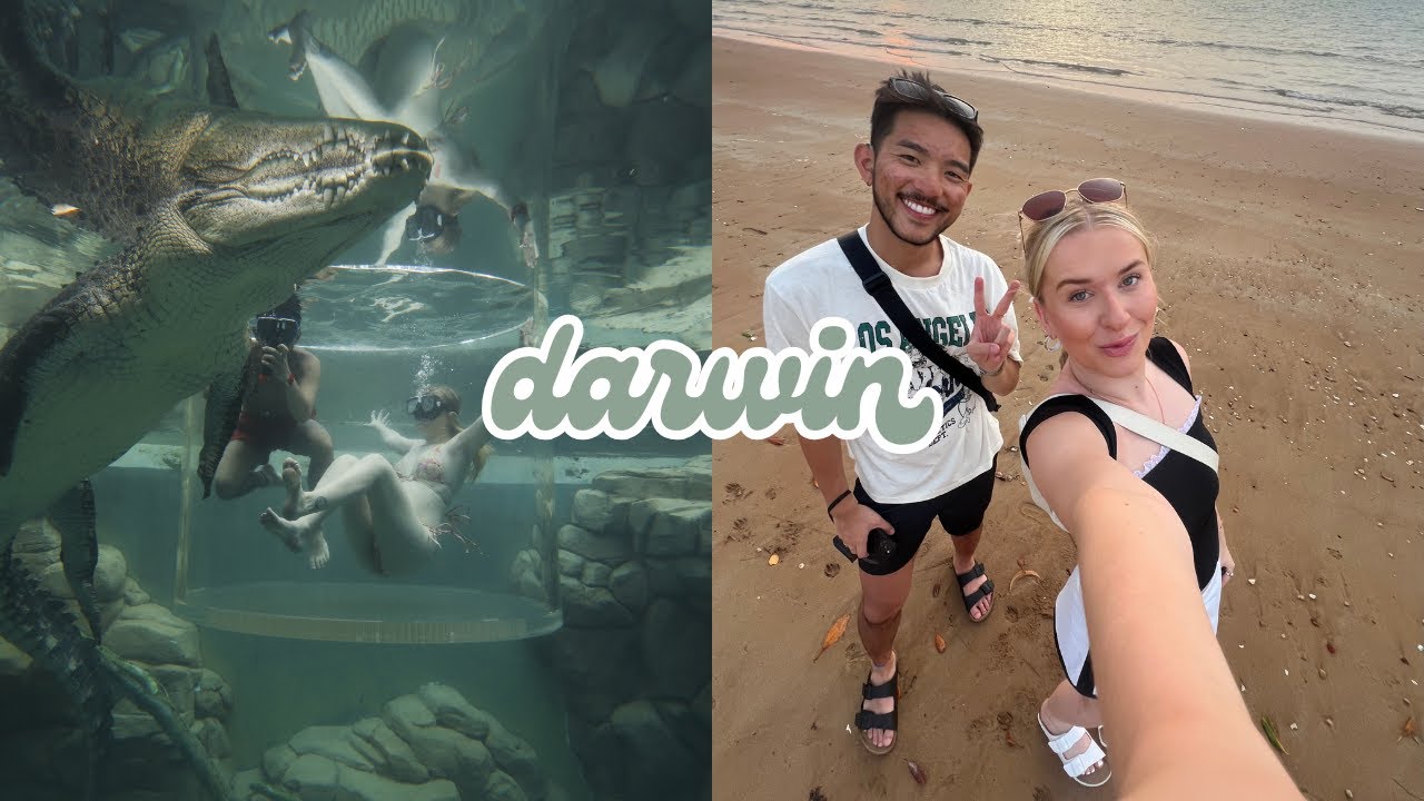We Swam With A Crocodile in Darwin...