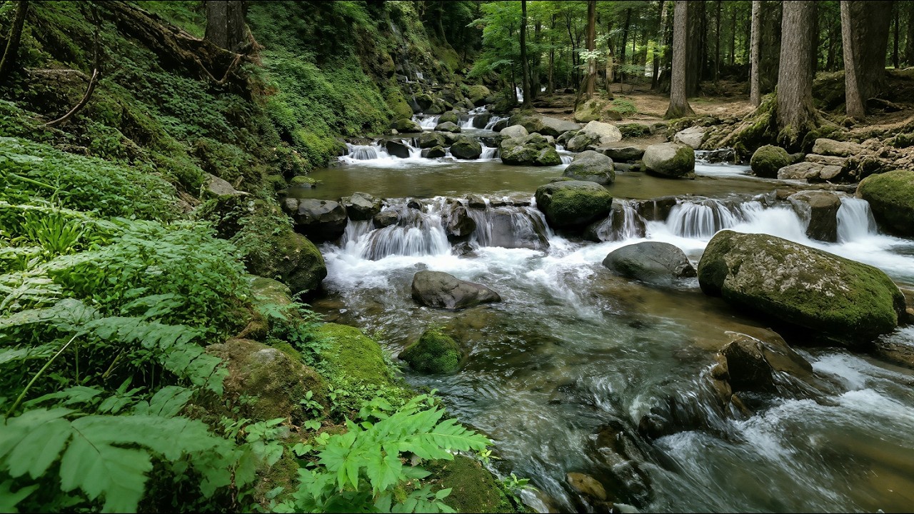 Relaxing River Sounds • Peaceful Nature for Stress Relief
