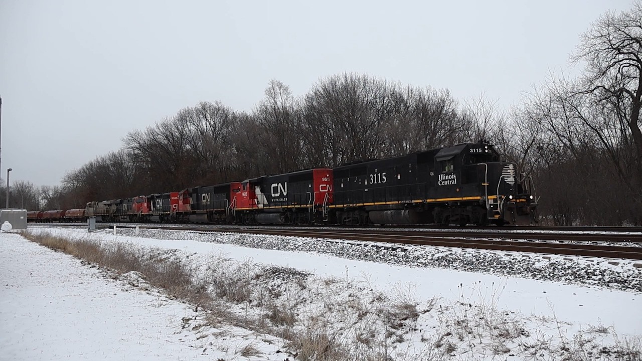 CN Trains at Griffith Junction January 1st, 2026