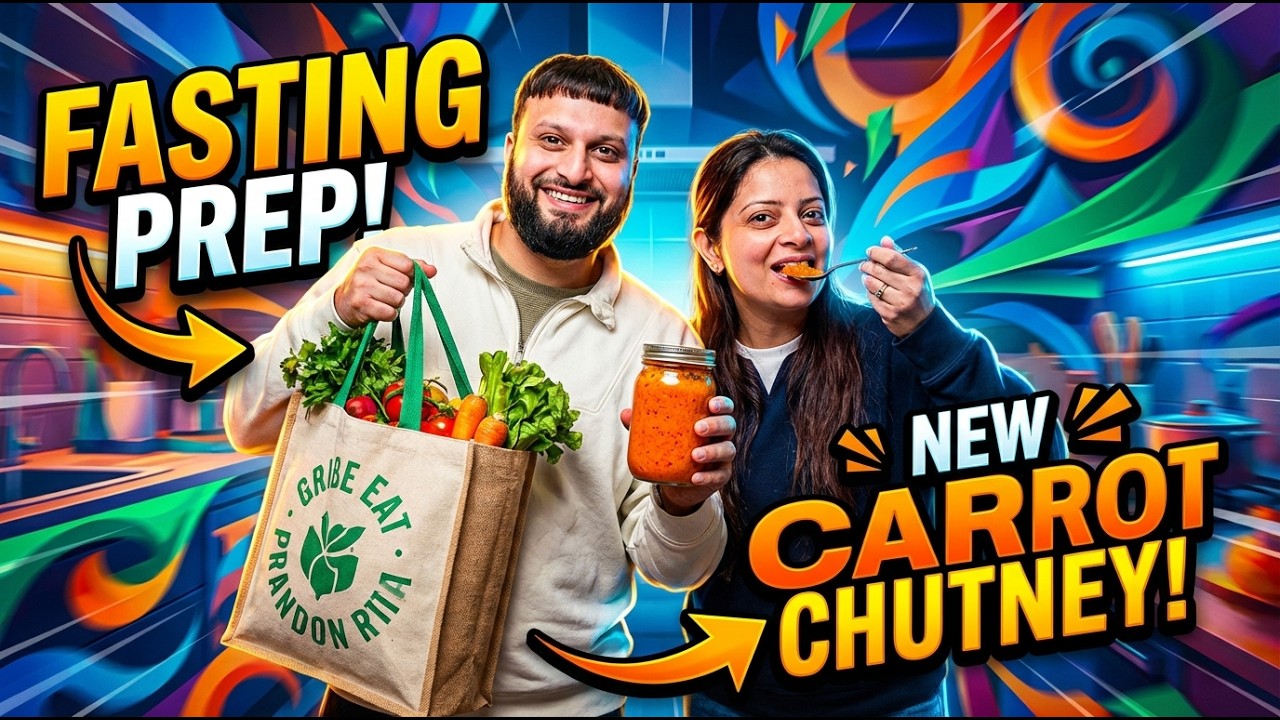 PREPS FOR FASTING!! SHOPPING AND TRYING A NEW CARROT CHUTNEY!!!