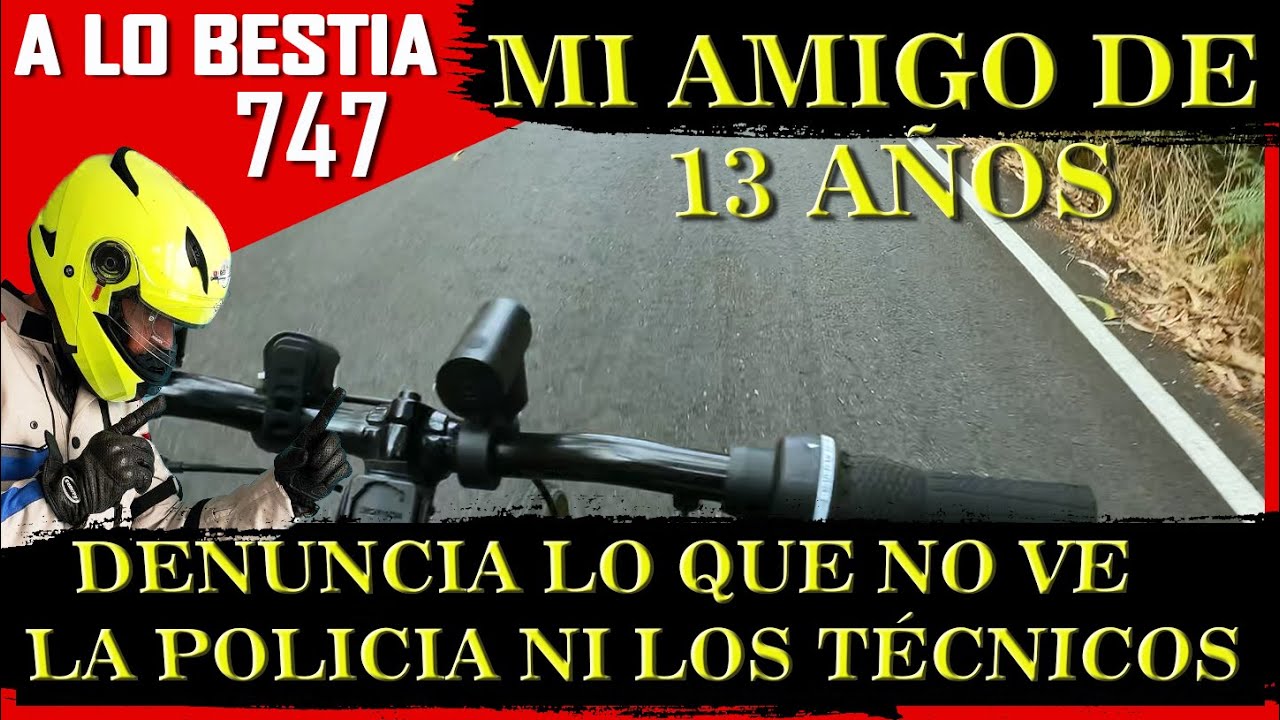BRUTAL CON 13 AÑOS Y UNA BICICLETA VE MÁS QUE LA #DGT Y LA POLICIA ❤ ¿POR QUÉ? 👉 A lo bestia 747