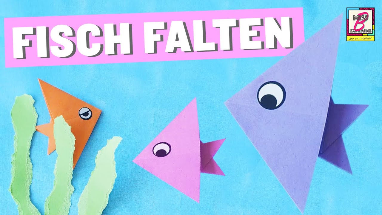 🐟 Fisch falten - eine einfache Anleitung für Origami-Fische
