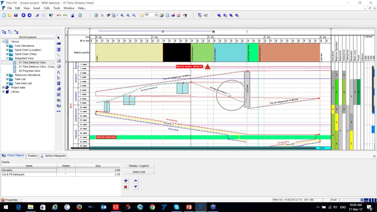 How to schedule and control Metro & Tunnel Projects with TILOS