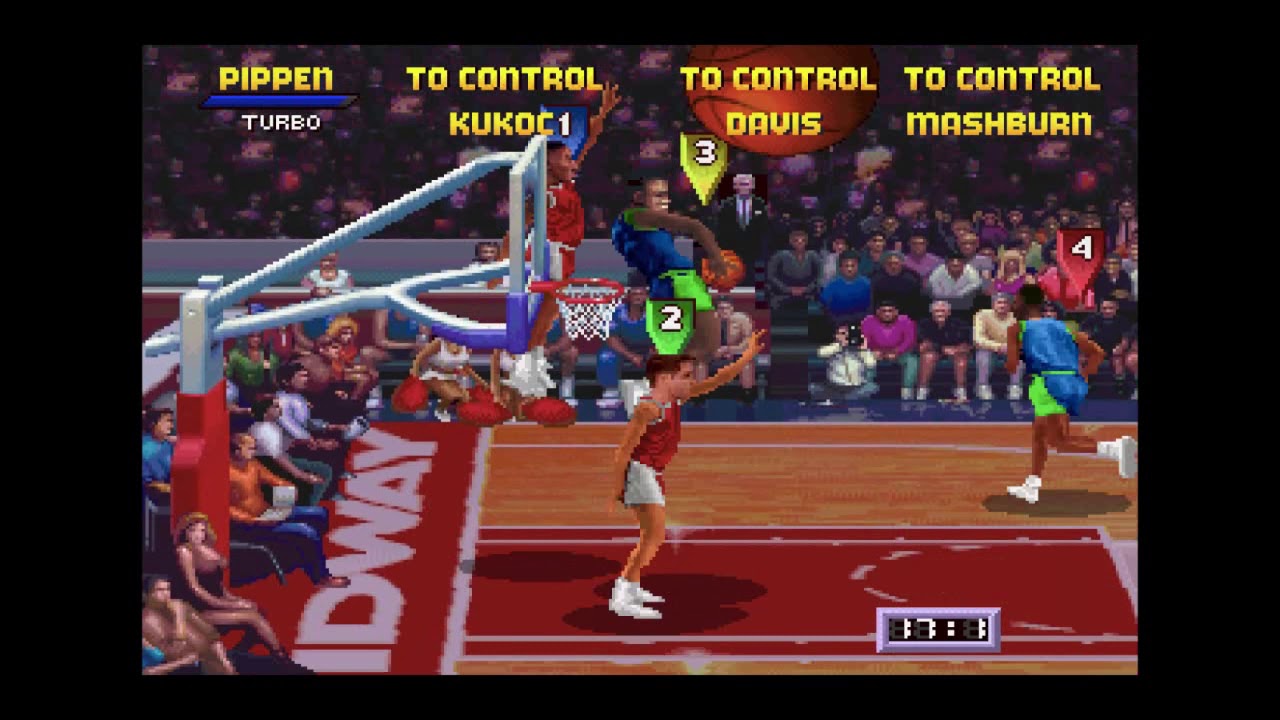 NBA Jam Tournament Edition Longplay (Sega Saturn Version) - Difficulty: 5 (Extra Hard)
