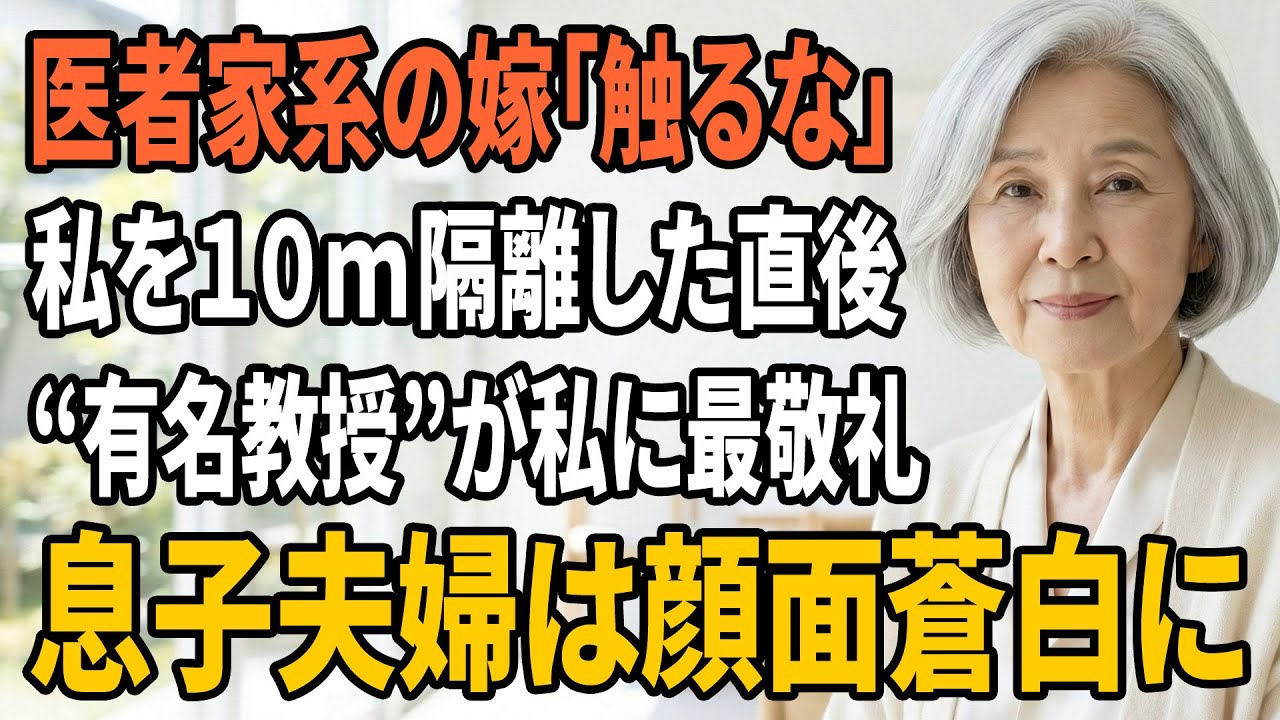 【スカッとする話】嫁は研修医なのに私に弁当を運ばせ、しかも「10メートル離れて」と侮辱して病院の前で待たせた…翌日、私は援助を打ち切り、家を売って縁を切る決意をした。【朗読】【シニアライフ】感動する話