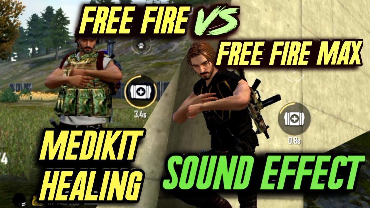 Free Fire VS Free Fire Max Medikit SOUND Effect/ Medikit Taking SOUND Effect Comparison