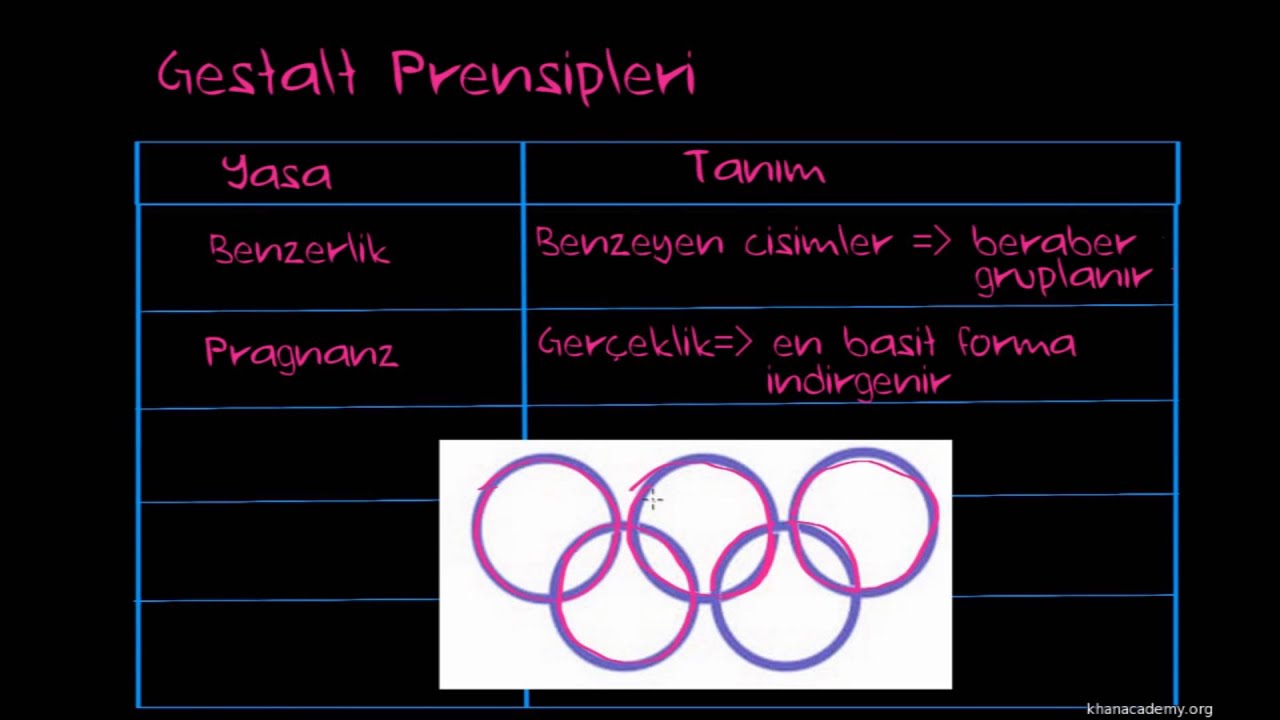 Gestalt Prensipleri (Sinir Sistemi Fizyolojisi) (Psikoloji / Çevreyi Algılama)