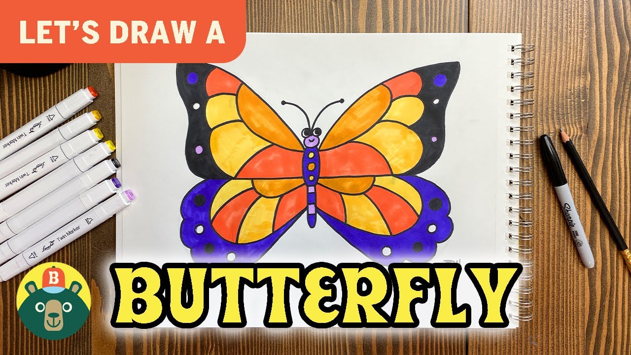 How to Draw a BUTTERFLY! - [Episode 19]
