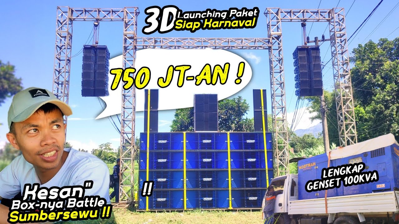Usai Dari Sumbersewu 3D launching Paket 750 Jt an siap karnaval ADEN Sound Bondowoso