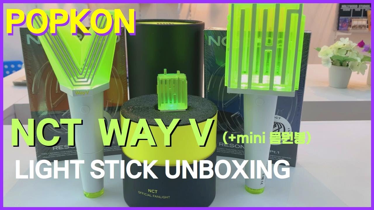 [POPKON] 시즈니 다~모여라~! NCT, WAY V 믐뭔봉, 대파봉 언박싱! Unboxing LIGHT STICK! 💚💚💚