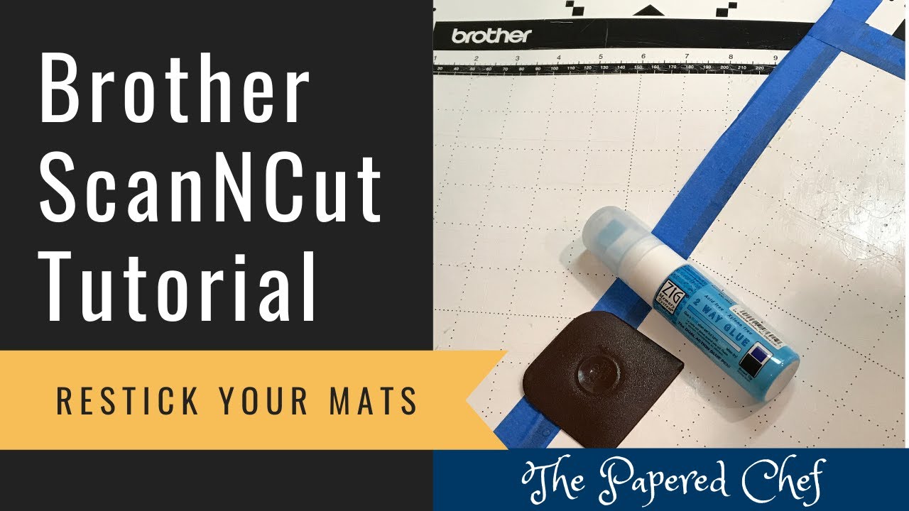 Brother ScanNCut Tips & Tricks - Restick your Mats - Make your Mats Sticky Again - Retacking Tips