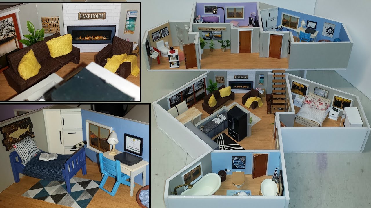 DIY Miniature HUGE Lake Dollhouse