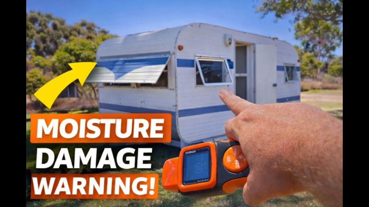 How to spot moisture in a caravan or RV | Prepurchase caravan inspection for water damage