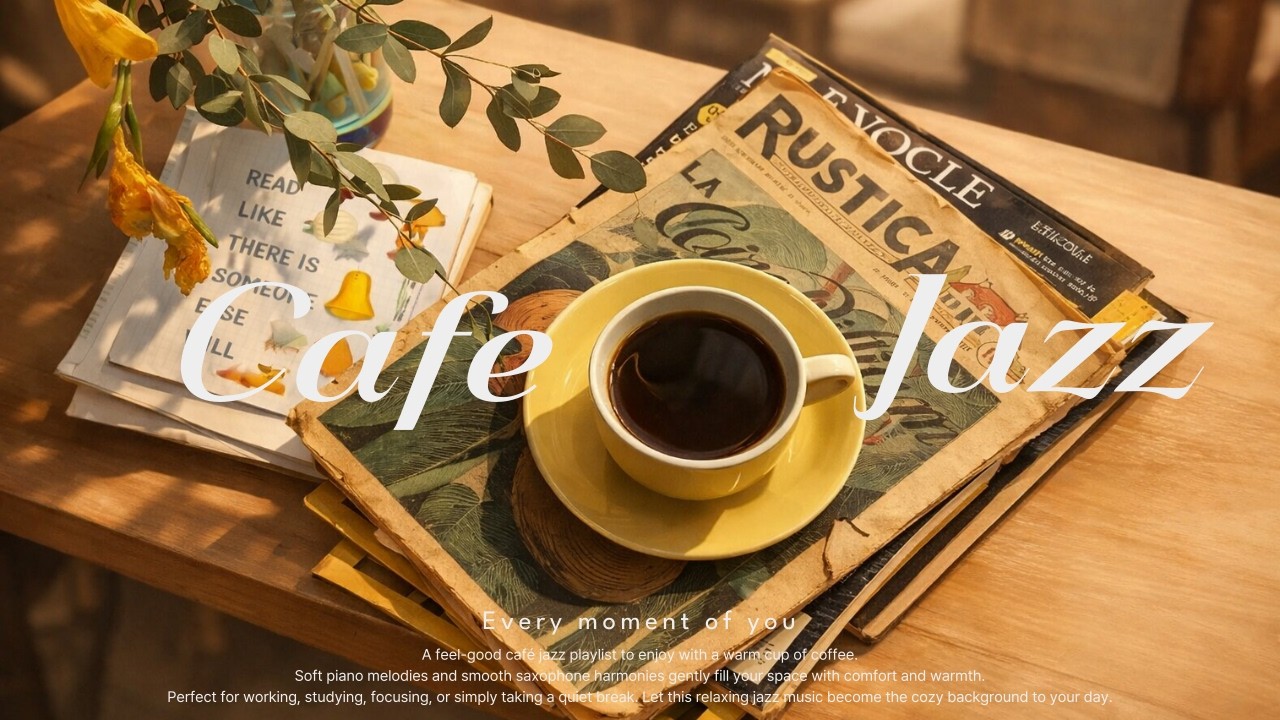 Playlist | 따뜻한 커피와 함께 즐기는 기분 좋은 카페 재즈 ☕️ | 작업, 업무, 공부,힐링 | Relaxing Jazz Music