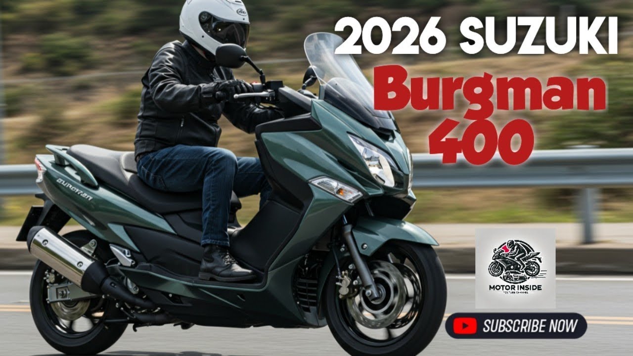 Почему Suzuki Burgman 400 2026 года — лучший скутер с точки зрения комфорта и стиля! #suzuki #sco...