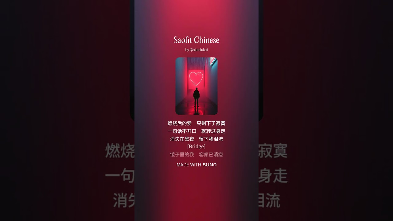 Saofit - kau menusuk aku versi Chinese cover by ajat #cover #ai #saofit #chinese #ajatdluka