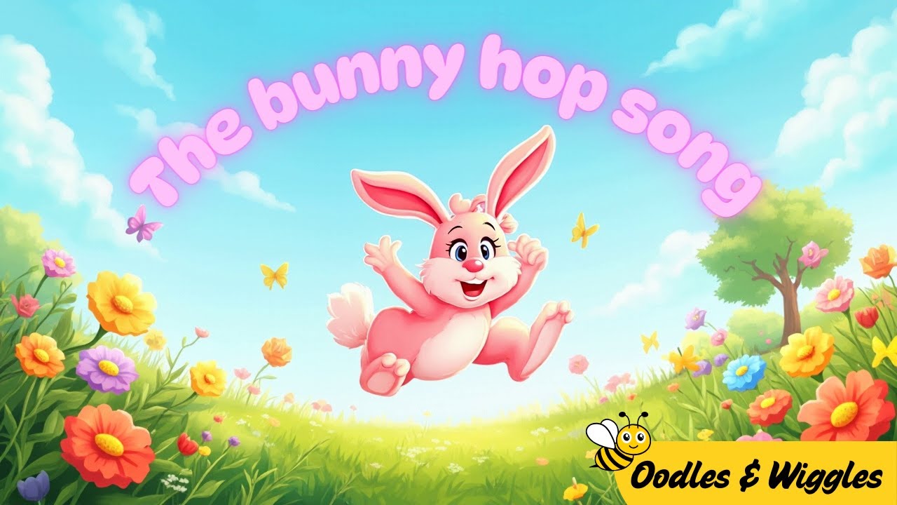Hop Little Bunny | Bunny Hop Dance Song for Kids, Toddlers & Preschoolers | Fun Action Song 🐰✨