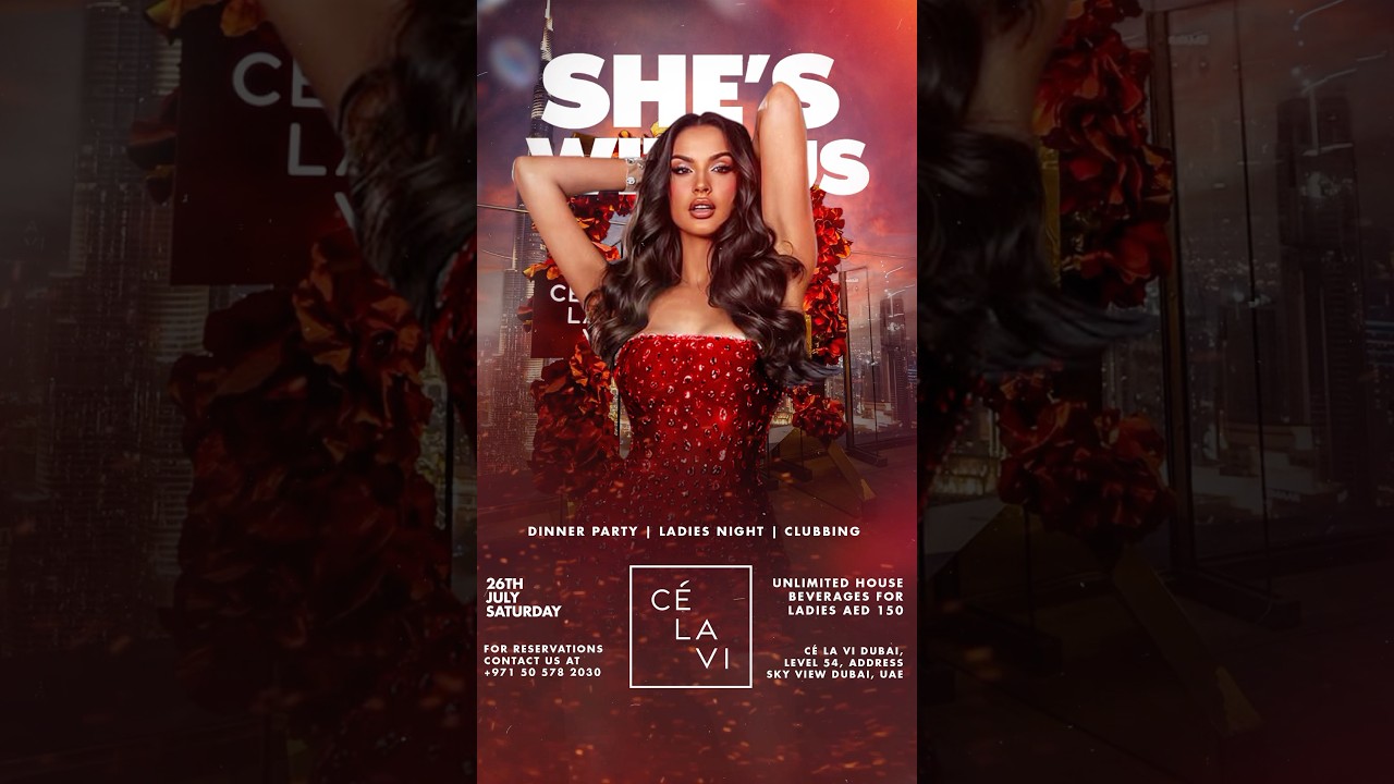Every Saturday ladies' night at a luxury club in Dubai #ladies #party #dubaivenues