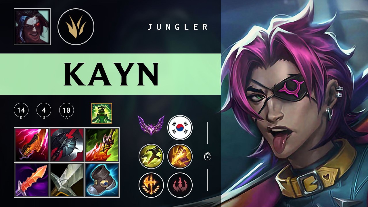 Kayn Jungle vs Ekko - KR Master Patch 26.03