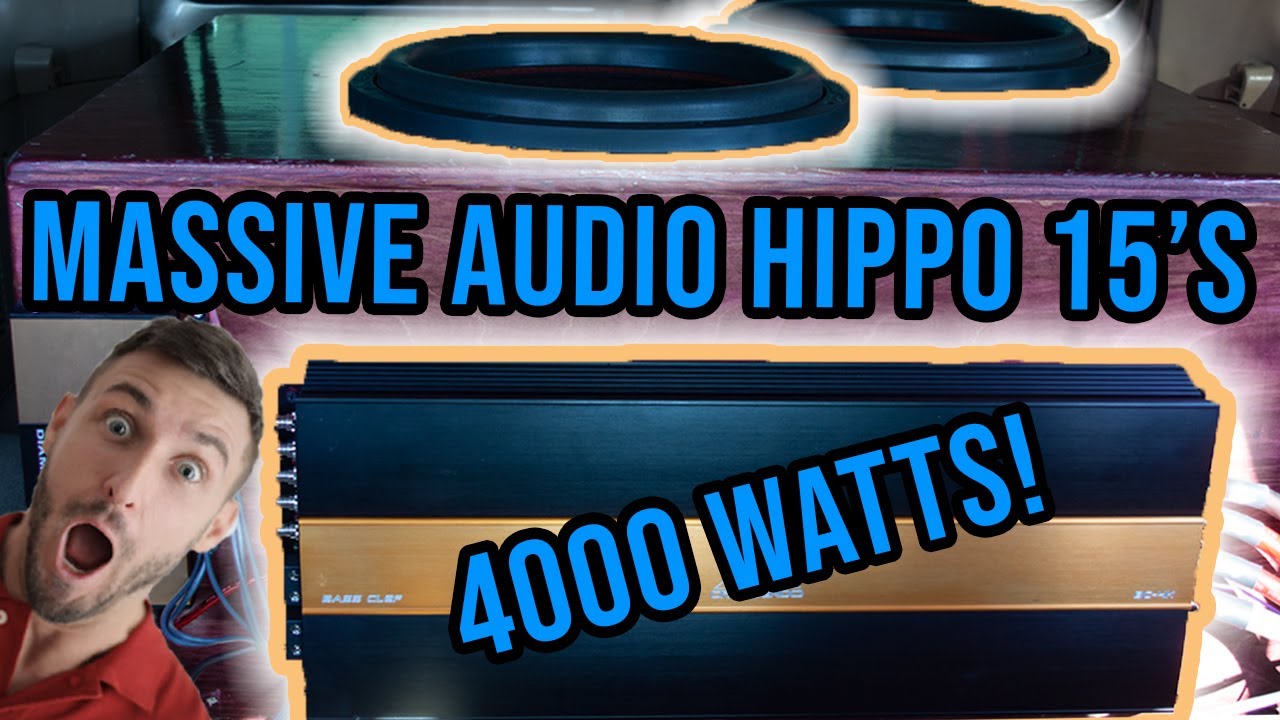 2 Massive Audio 15's on 4000 Watts