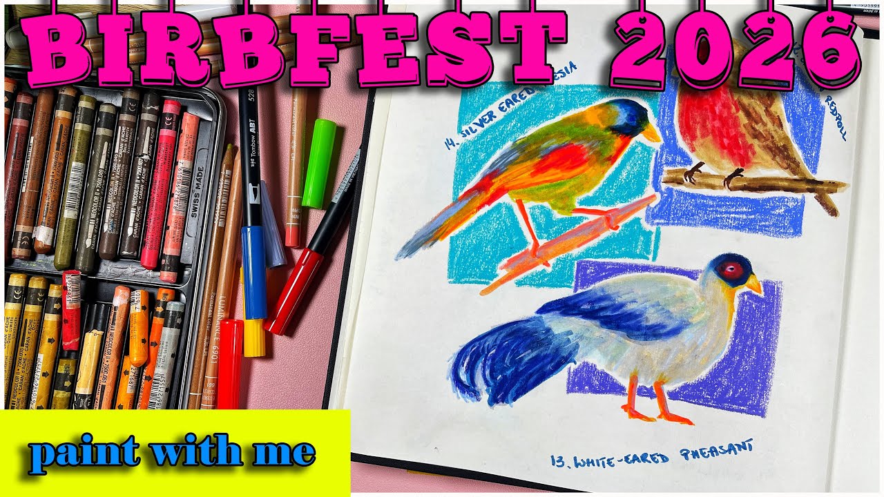 Sketchbook Session: BIRBFEST 2026 🐦🦆🐧#birbfest2026 #sketchbook